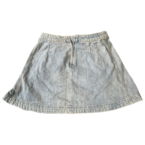 Free People Lace Up Denim Skirt - Picture 3 of 4